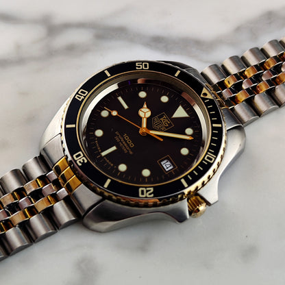TAG HEUER Professional 1000 Two-Tone Jumbo Super Rare [REF. 980.021N]