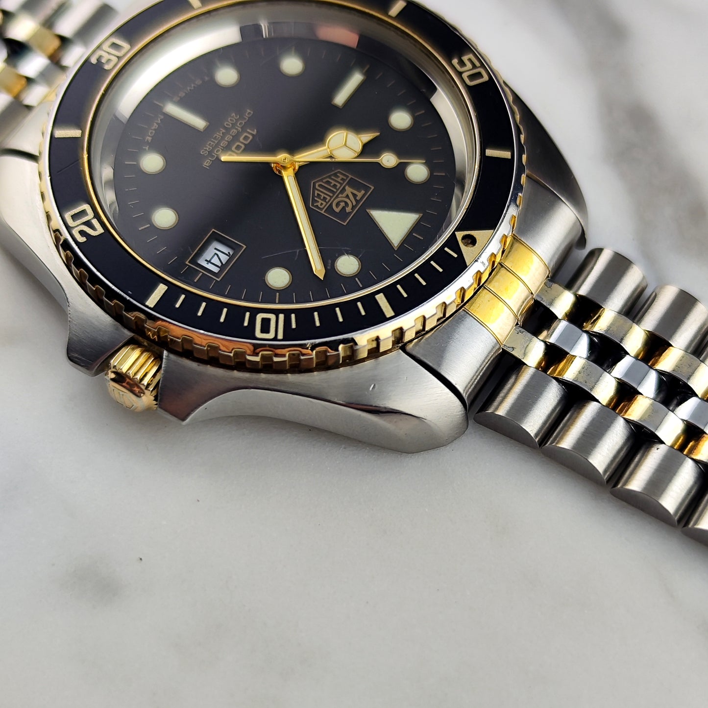 TAG HEUER Professional 1000 Two-Tone Jumbo Super Rare [REF. 980.021N]