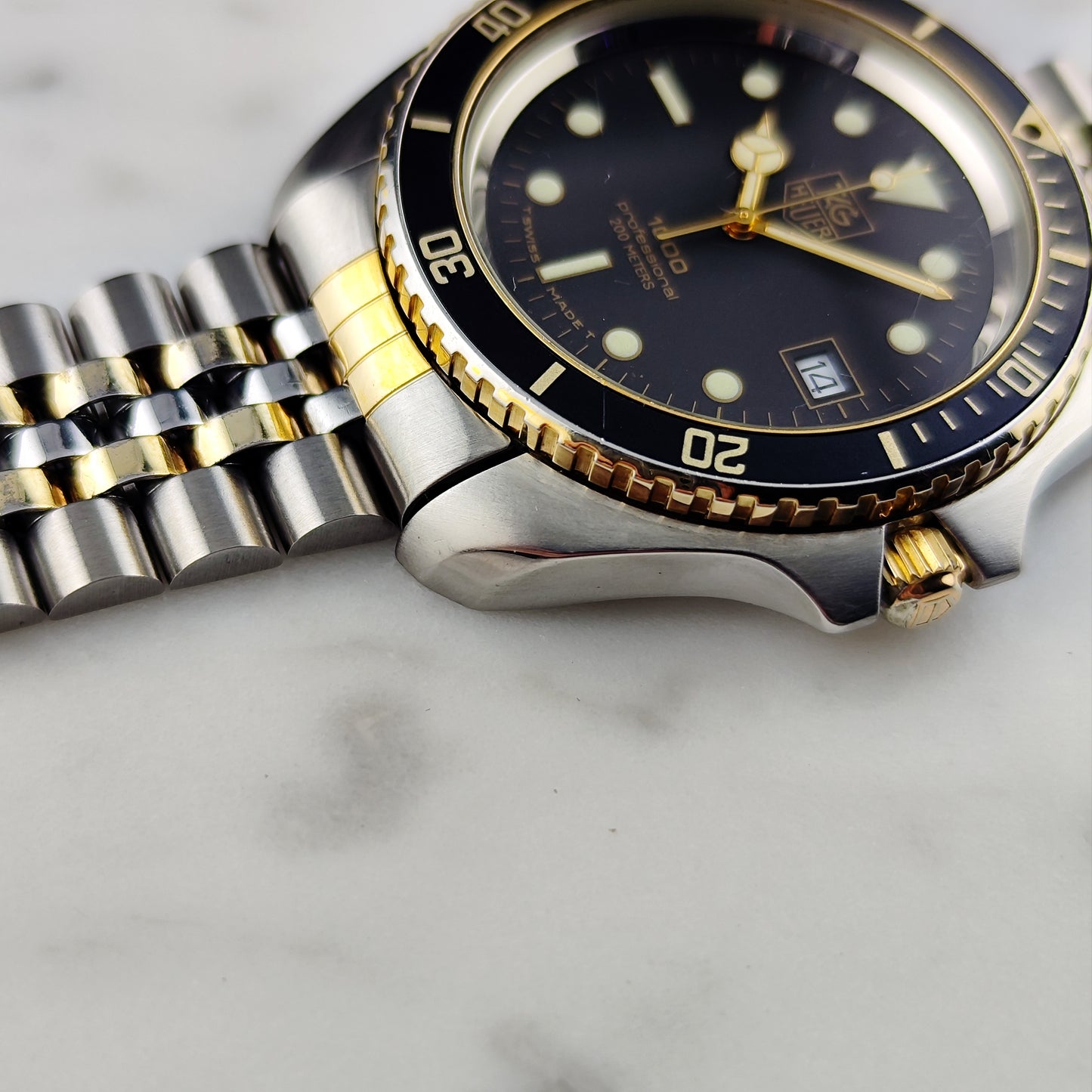 TAG HEUER Professional 1000 Two-Tone Jumbo Super Rare [REF. 980.021N]