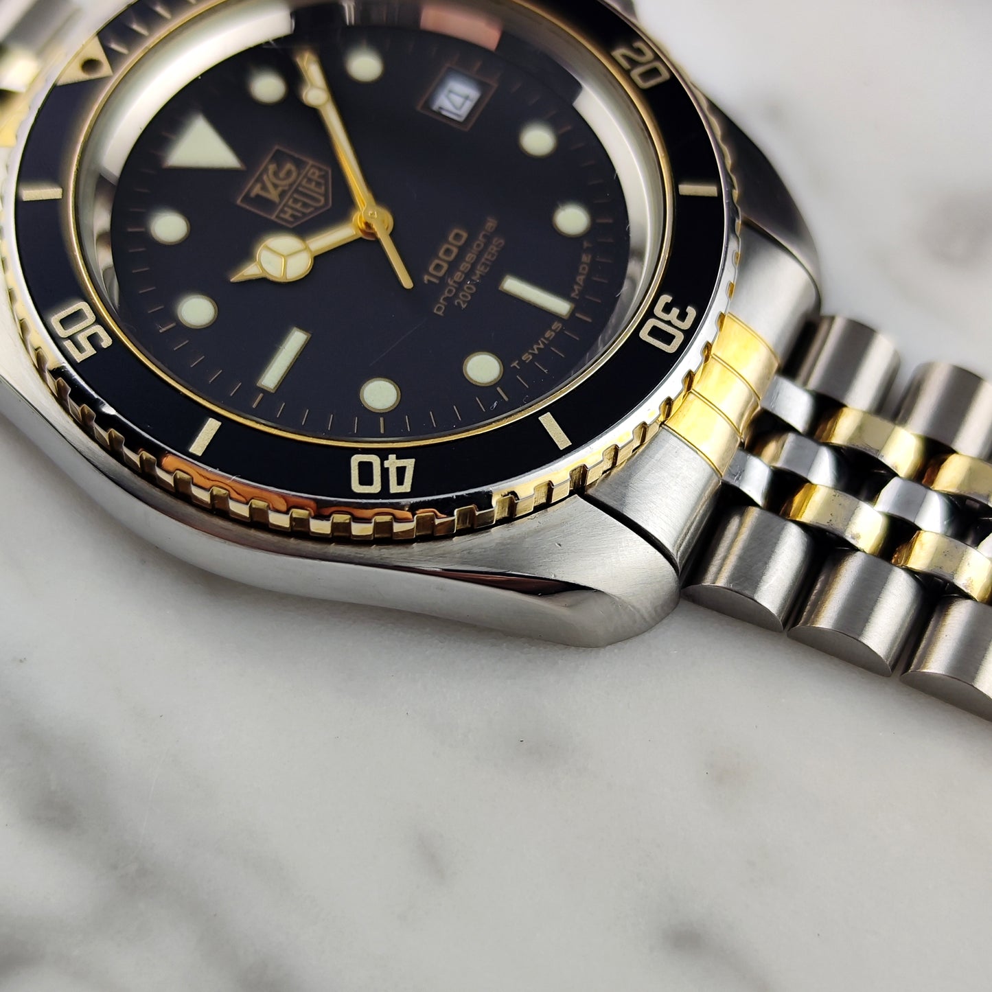TAG HEUER Professional 1000 Two-Tone Jumbo Super Rare [REF. 980.021N]