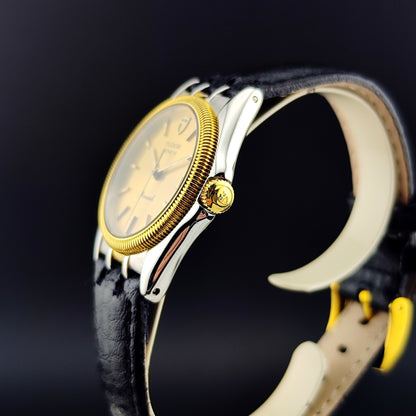 TUDOR Monarch Genéve Two-Tone 18ct Bezel Rolex Clasp [REF. 15733]