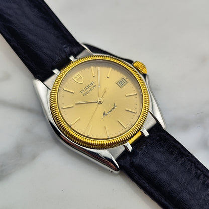 TUDOR Monarch Genéve Two-Tone 18ct Bezel Rolex Clasp [REF. 15733]