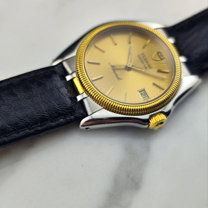 TUDOR Monarch Genéve Two-Tone 18ct Bezel Rolex Clasp [REF. 15733]