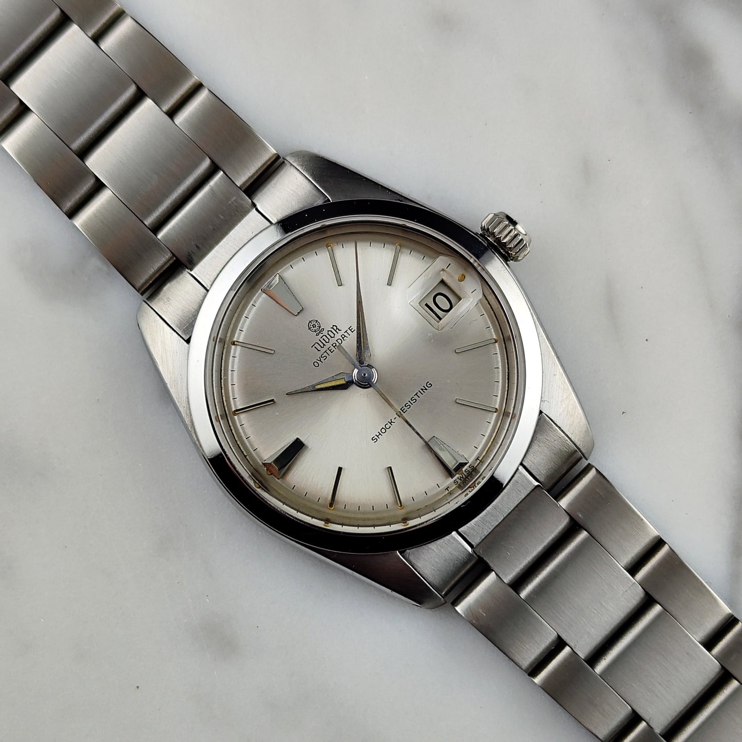 TUDOR Oysterdate Steel with many Rolex Parts 1965 [REF. 7962]