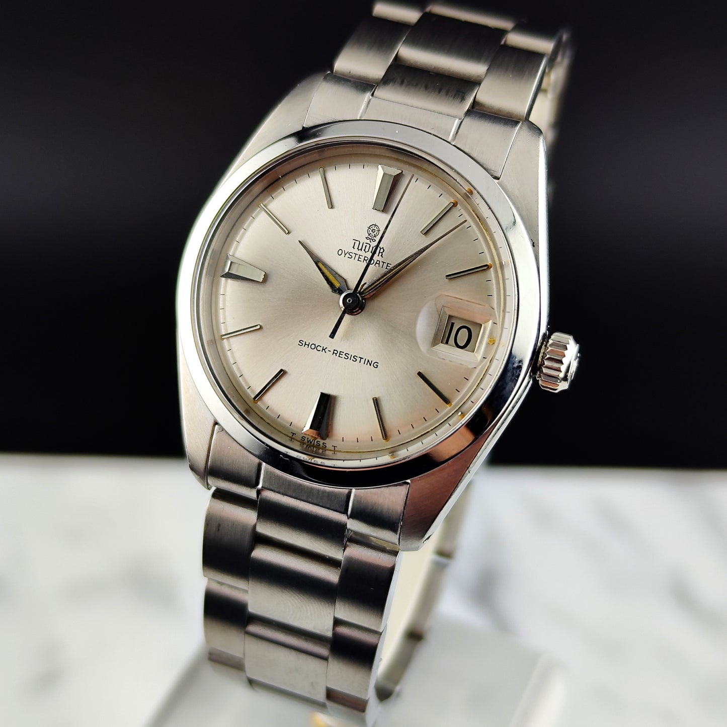 TUDOR Oysterdate Steel with many Rolex Parts 1965 [REF. 7962]