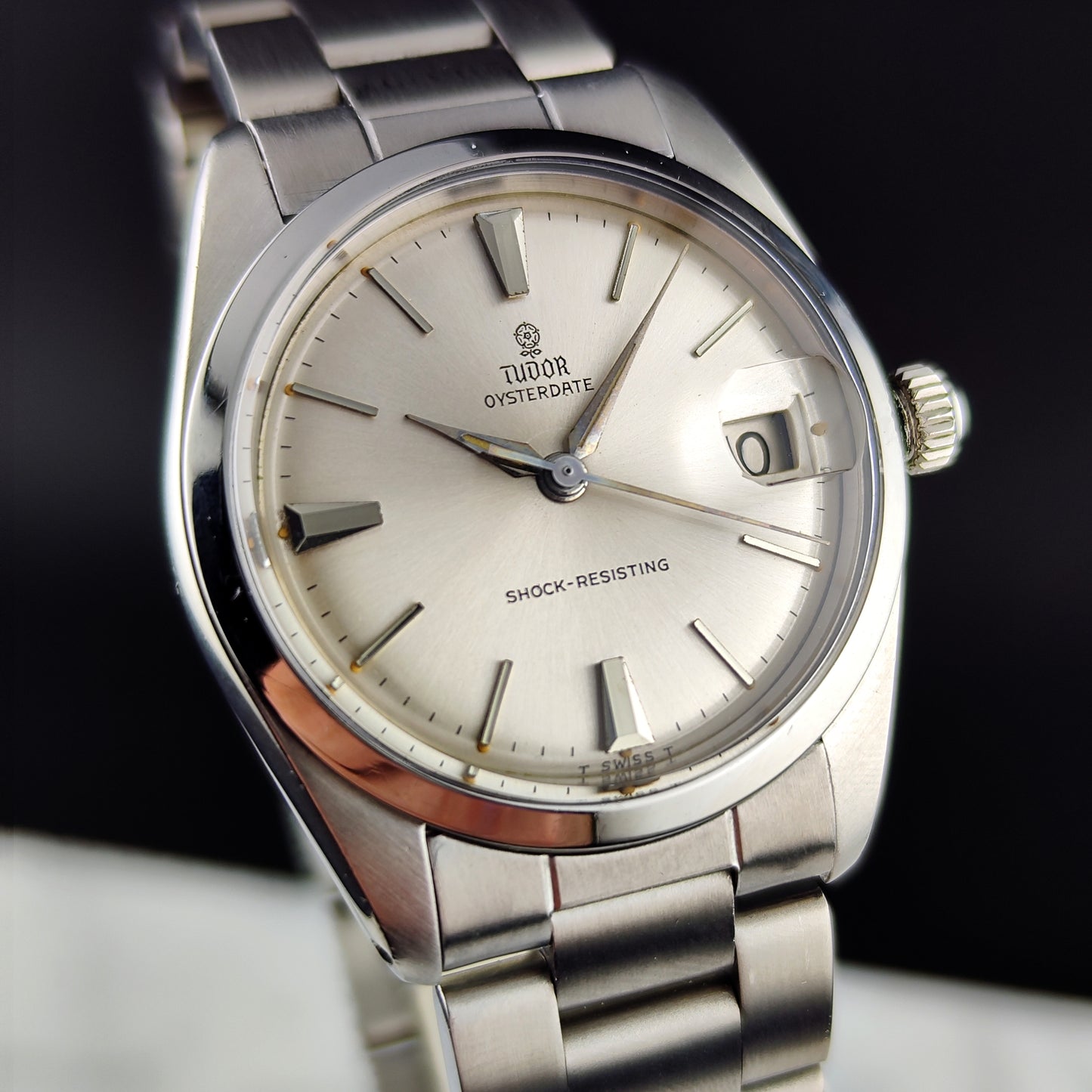 TUDOR Oysterdate Steel with many Rolex Parts 1965 [REF. 7962]