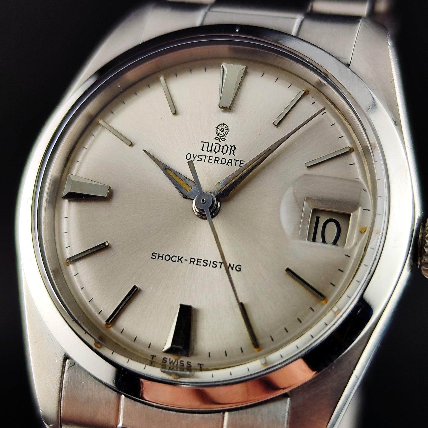TUDOR Oysterdate Steel with many Rolex Parts 1965 [REF. 7962]