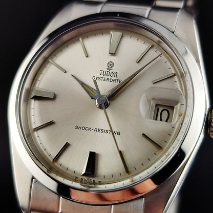TUDOR Oysterdate Steel with many Rolex Parts 1965 [REF. 7962]