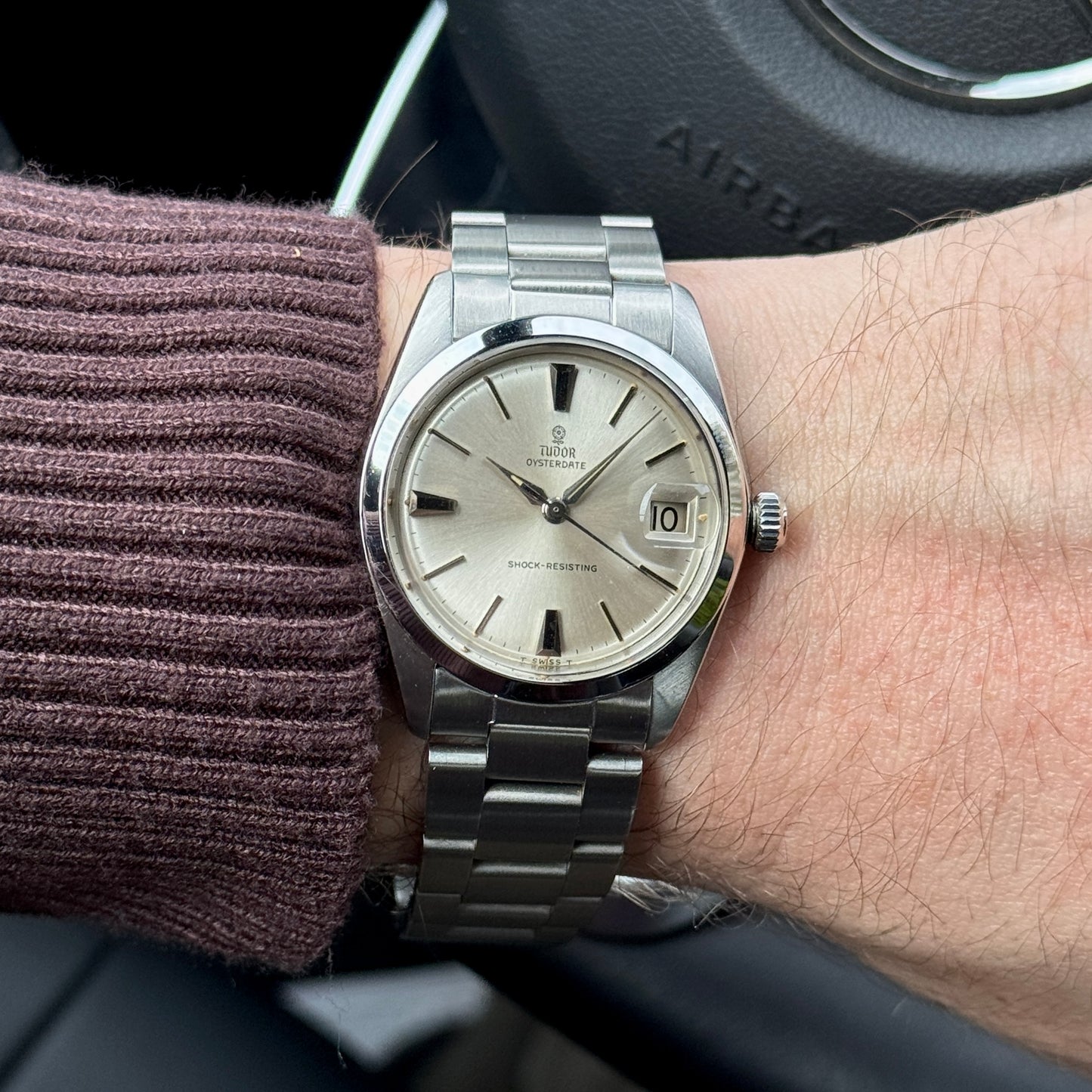 TUDOR Oysterdate Steel with many Rolex Parts 1965 [REF. 7962]