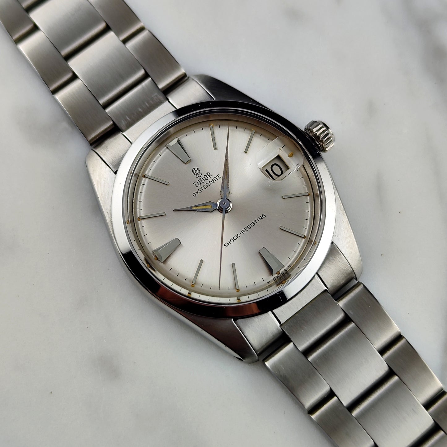 TUDOR Oysterdate Steel with many Rolex Parts 1965 [REF. 7962]