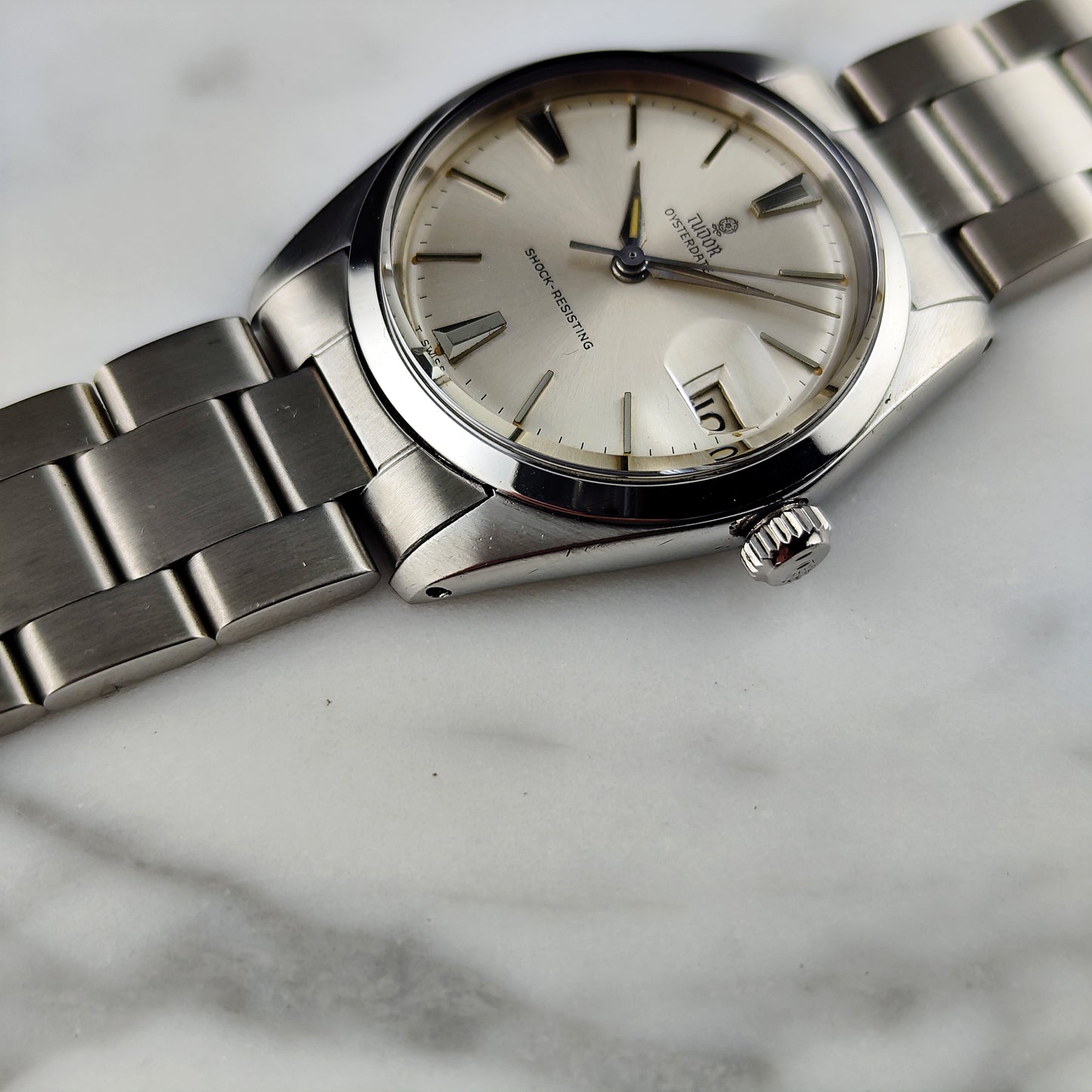 TUDOR Oysterdate Steel with many Rolex Parts 1965 [REF. 7962]