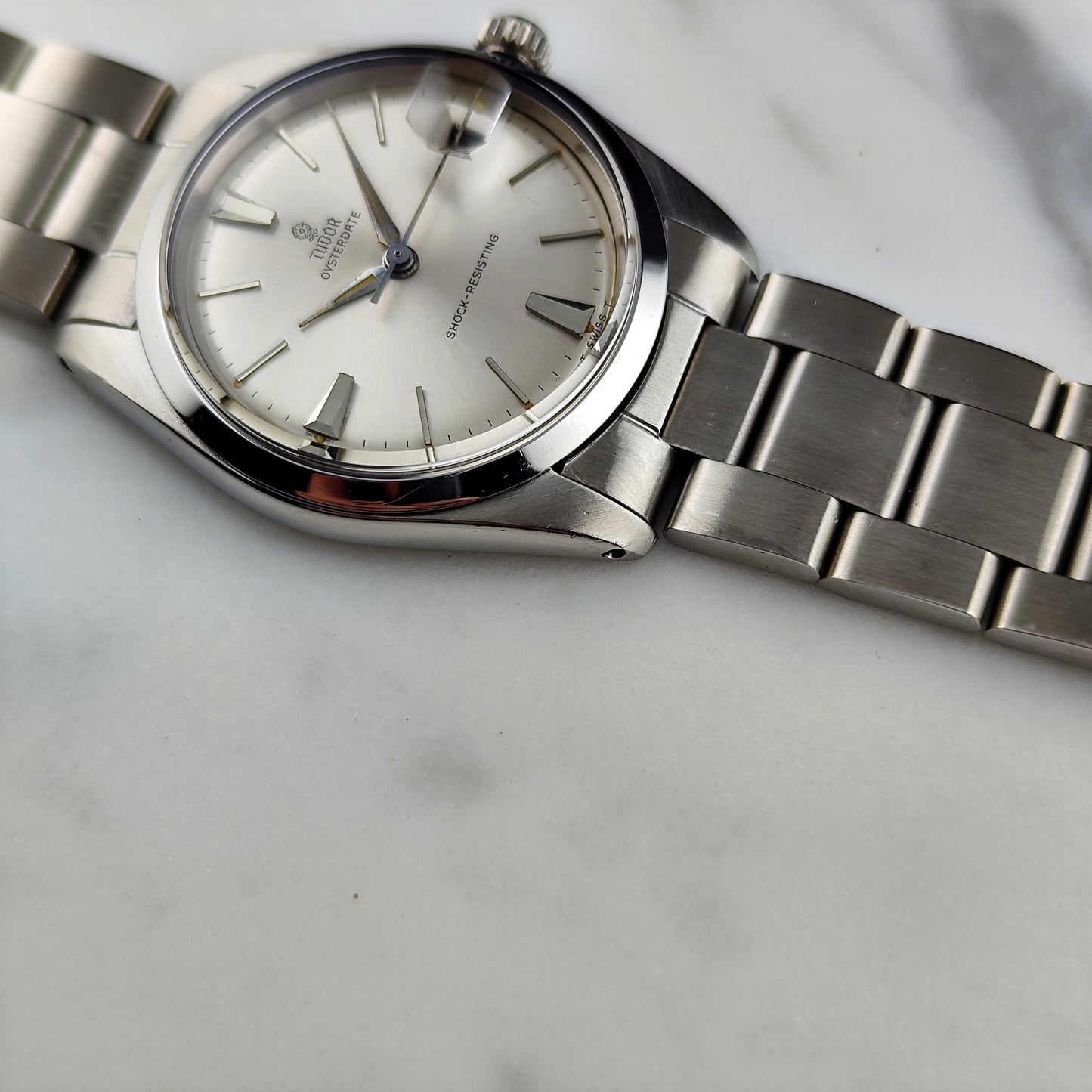 TUDOR Oysterdate Steel with many Rolex Parts 1965 [REF. 7962]