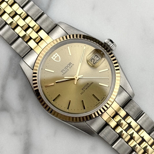 TUDOR Prince Date 34 Two-Tone Perfect Mint Condition [REF. 74033]