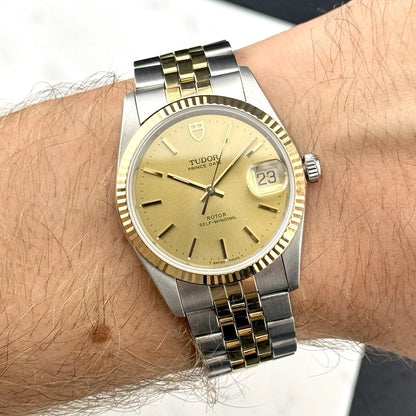 TUDOR Prince Date 34 Two-Tone Perfect Mint Condition [REF. 74033]