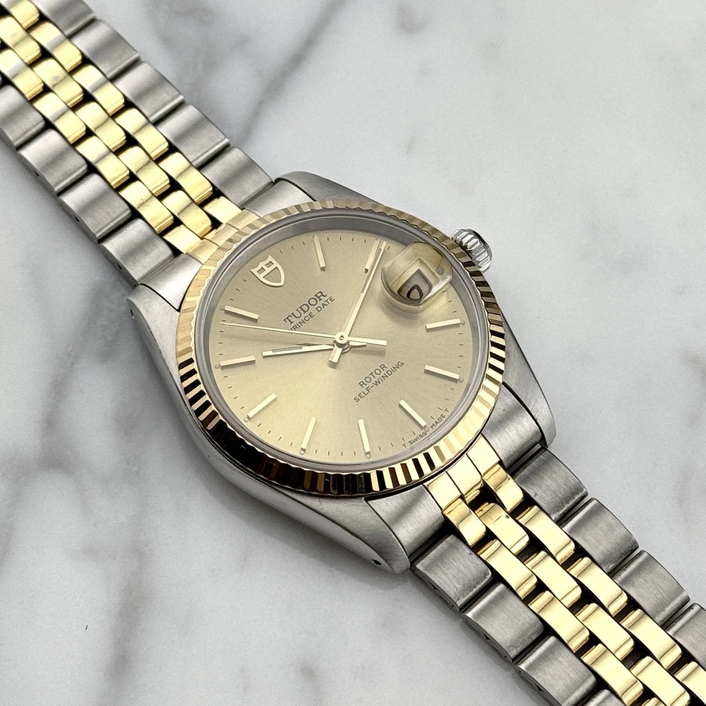 TUDOR Prince Date 34 Two-Tone Perfect Mint Condition [REF. 74033]