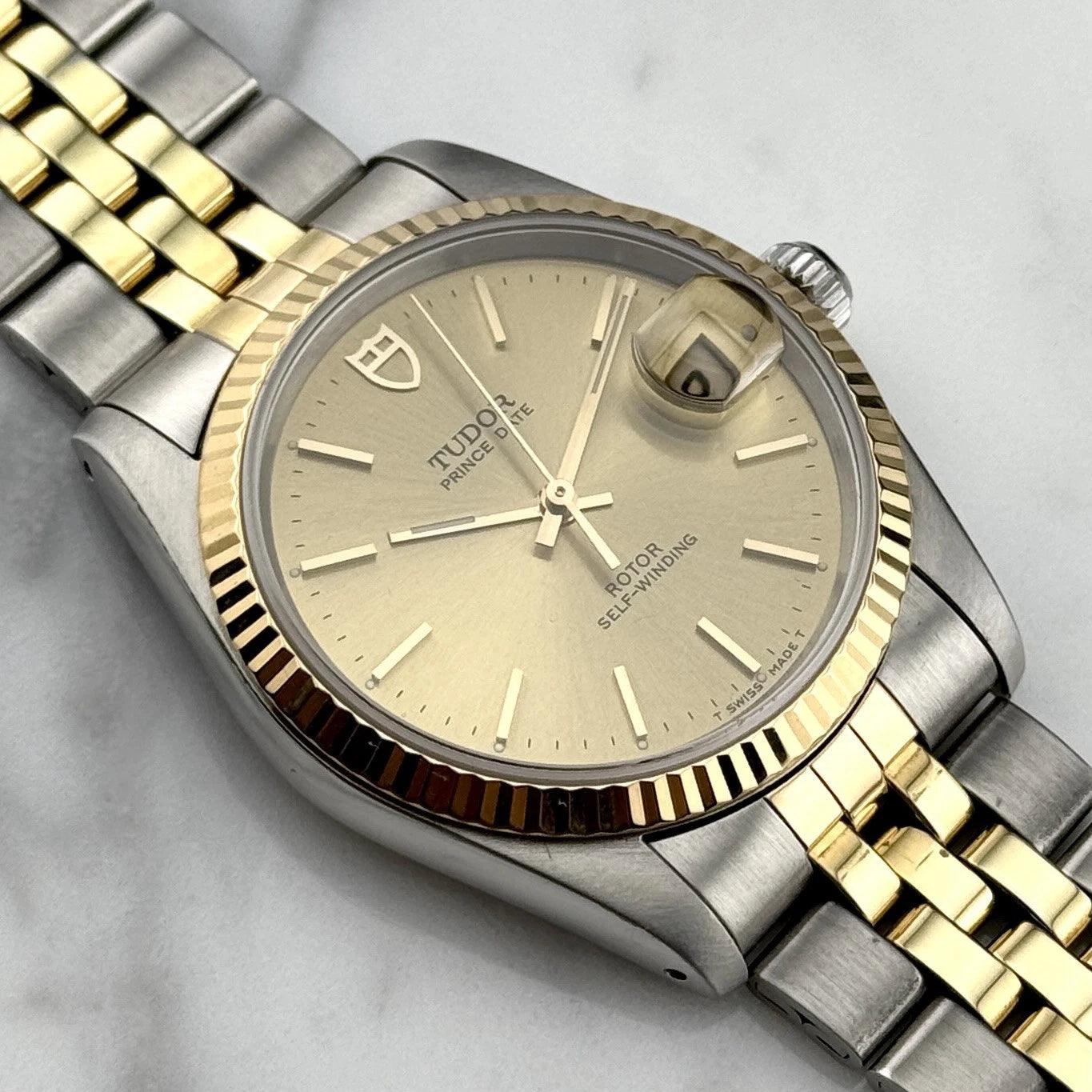 TUDOR Prince Date 34 Two-Tone Perfect Mint Condition [REF. 74033]