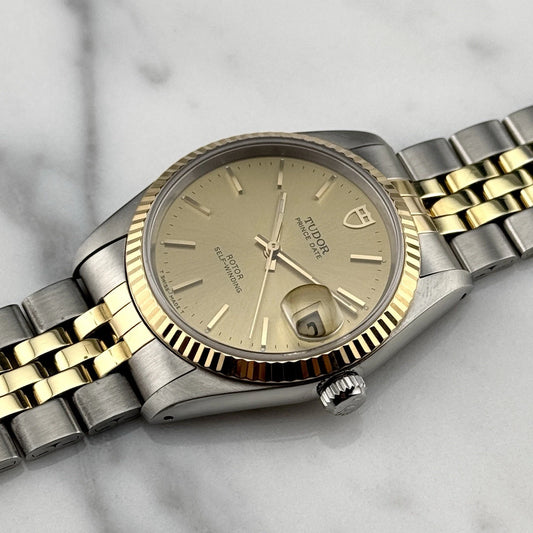 TUDOR Prince Date 34 Two-Tone Perfect Mint Condition [REF. 74033]