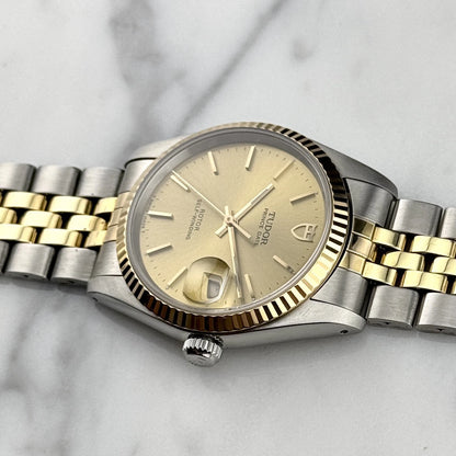 TUDOR Prince Date 34 Two-Tone Perfect Mint Condition [REF. 74033]