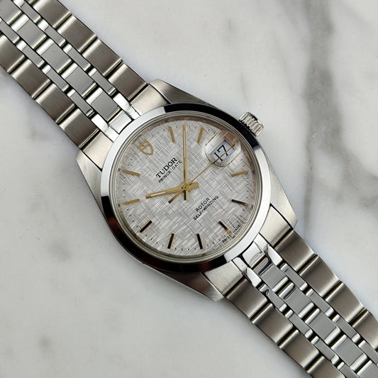 TUDOR Prince Date White Linen Dial Gold 2002 Serviced 06/2026 [REF. 74033]