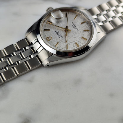 TUDOR Prince Date White Linen Dial Gold 2002 Serviced 06/2026 [REF. 74033]
