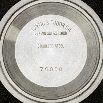 Tudor Prince Date Two-Tone Gold Dial 1997 Serviced 10/2026 – Gehäuseboden mit Gravur