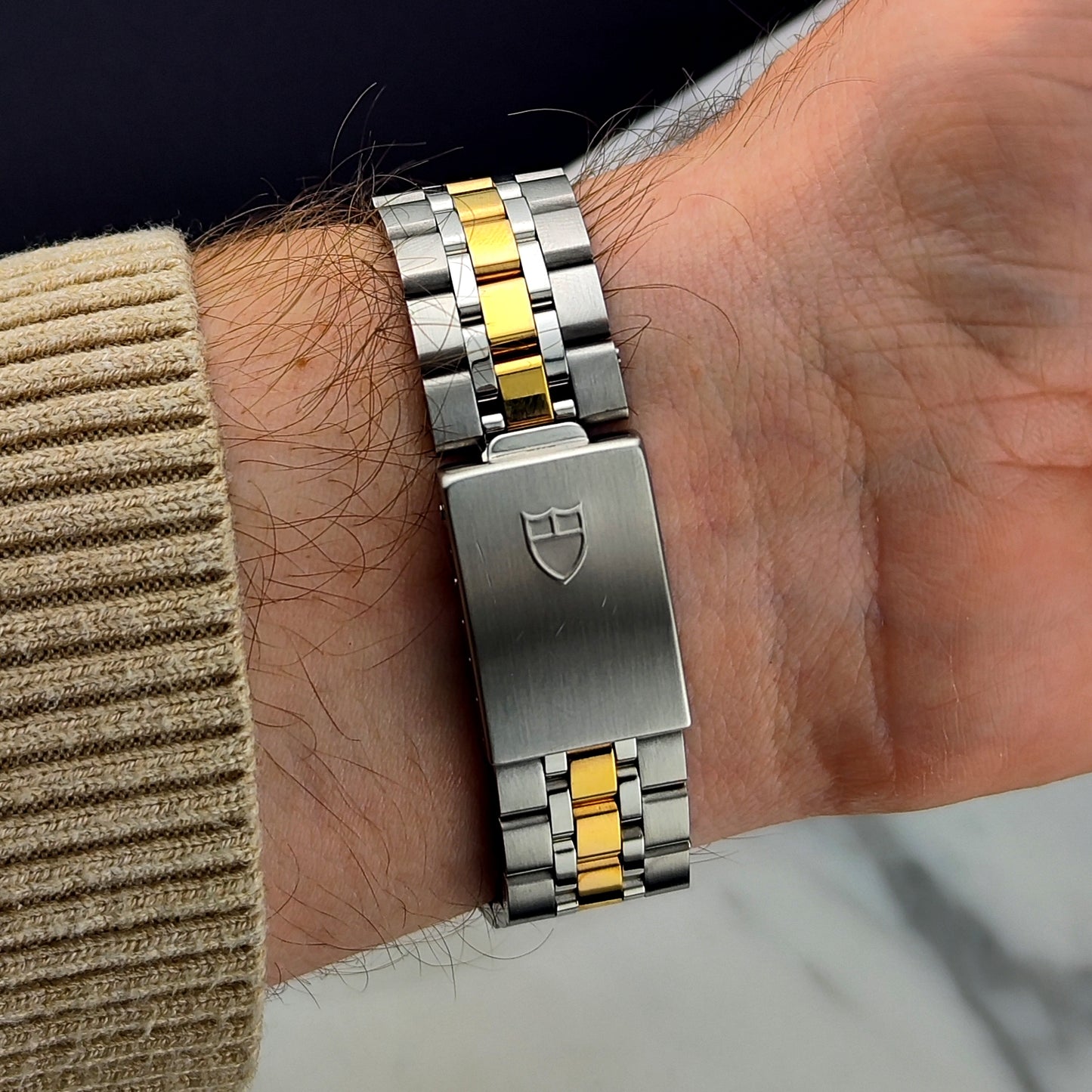 TUDOR Prince Date Two-Tone Special Linen Dial Serviced 12/2025 [REF. 74033]