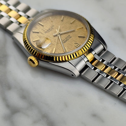 TUDOR Prince Date Two-Tone Special Linen Dial Serviced 12/2025 [REF. 74033]