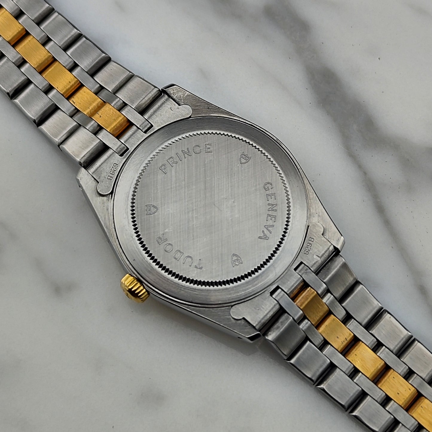 TUDOR Prince Date Two-Tone Special Linen Dial Serviced 12/2025 [REF. 74033]